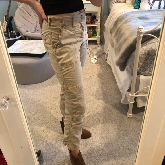 ANTHROPOLOGIE KHAKI UTILITY PANTS - Picture 2 of 5